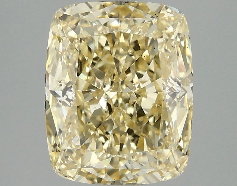3.09 Carat Cushion Lab Diamond with  Cut Diamond in 14KT  view 1
