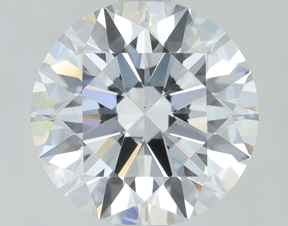 1.9 Carat Round Lab Diamond with  Cut Diamond in 14KT  view 1
