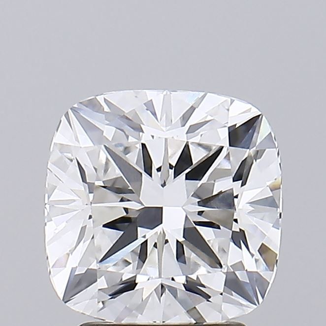 2.37 Carat Cushion Lab Diamond with  Cut Diamond in 14KT  view 1
