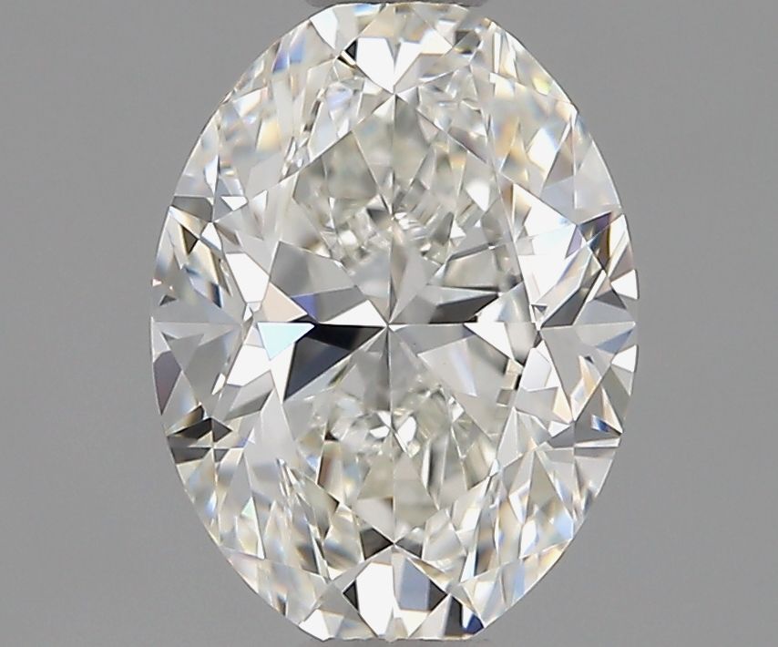 1.5 Carat Oval Natural Diamond with  Cut Diamond in 14KT  view 1
