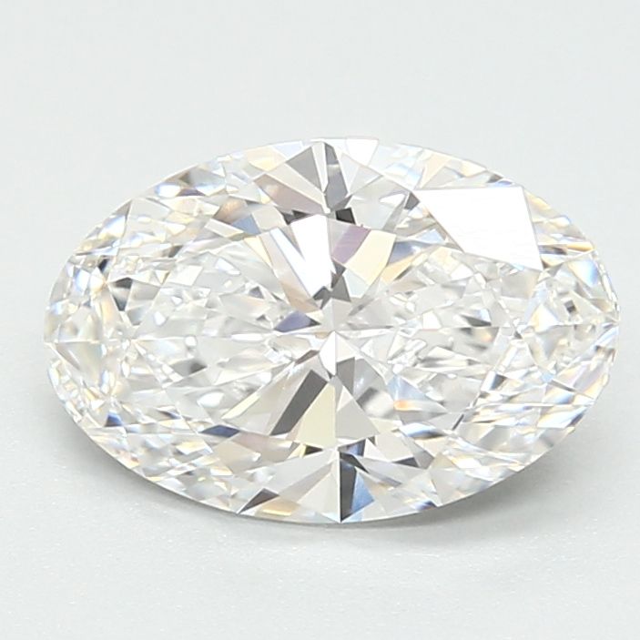 1.71 Carat Oval Lab Diamond with  Cut Diamond in 14KT  view 1
