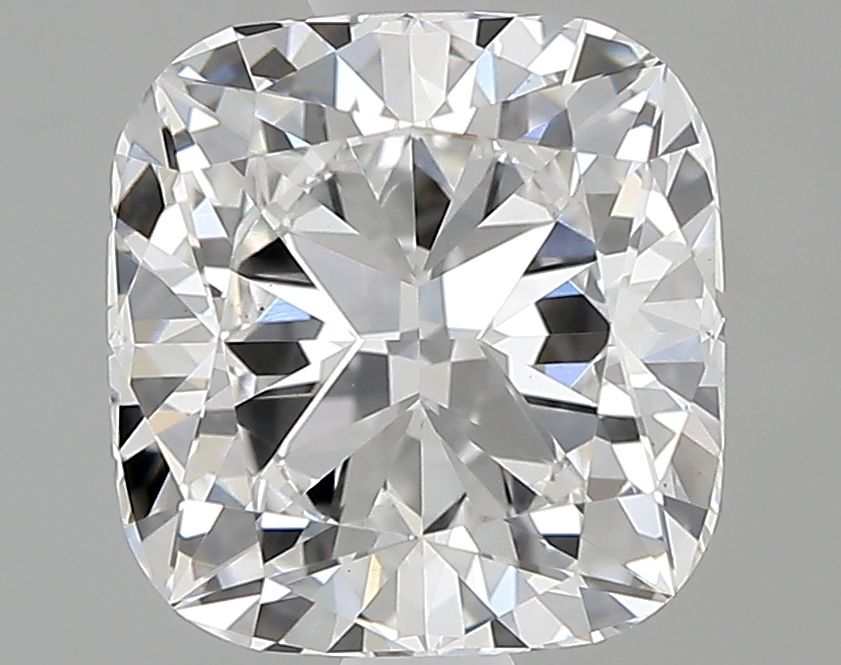 1.61 Carat Cushion Lab Diamond with  Cut Diamond in 14KT  view 1
