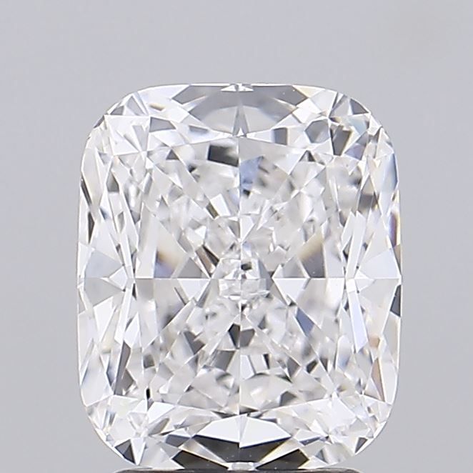 3.09 Carat Cushion Lab Diamond with  Cut Diamond in 14KT  view 1
