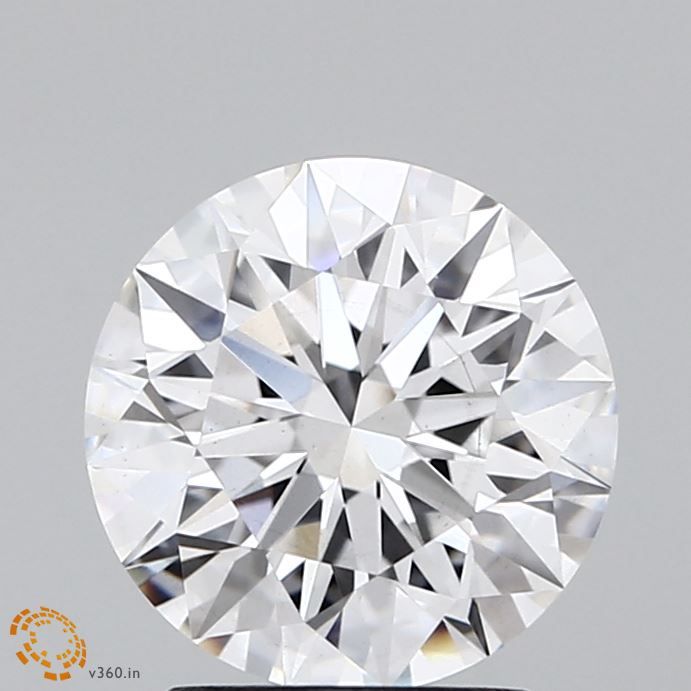 2.05 Carat Round Lab Diamond with  Cut Diamond in 14KT  view 1
