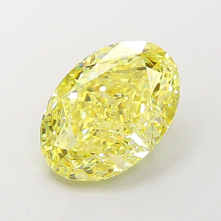 5.05 Carat Oval Lab Diamond with  Cut Diamond in 14KT  view 1
