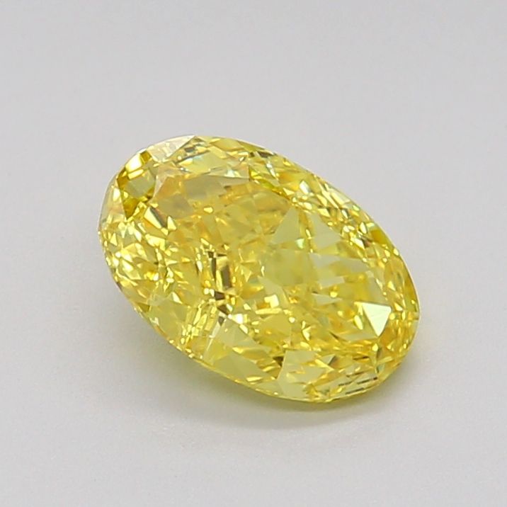 1.56 Carat Oval Lab Diamond with  Cut Diamond in 14KT  view 1
