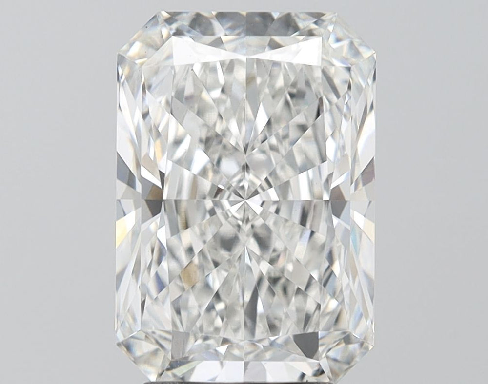 4.03 Carat Radiant Lab Diamond with  Cut Diamond in 14KT  view 1
