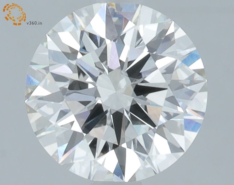 2.1 Carat Round Lab Diamond with  Cut Diamond in 14KT  view 1

