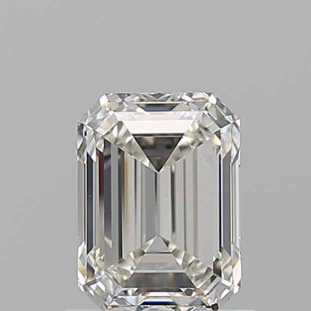 1.1 Carat Emerald Natural Diamond with  Cut Diamond in 14KT  view 1

