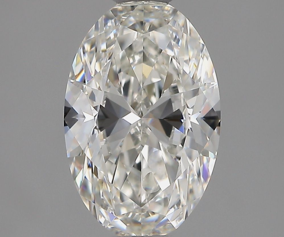 1.5 Carat Oval Natural Diamond with  Cut Diamond in 14KT  view 1
