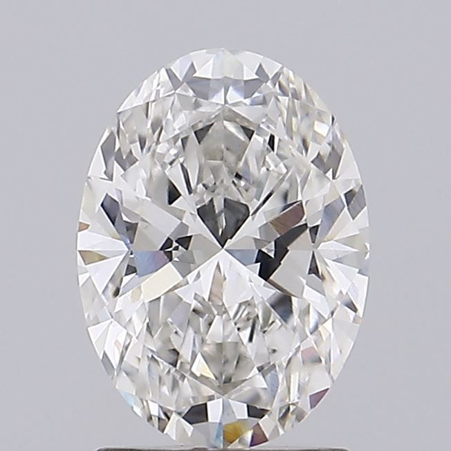 1.6 Carat Oval Lab Diamond with  Cut Diamond in 14KT  view 1
