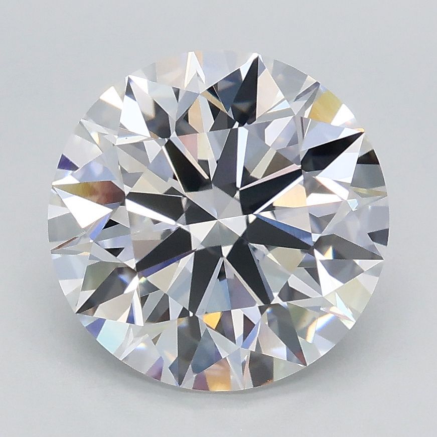 2.76 Carat Round Lab Diamond with  Cut Diamond in 14KT  view 1
