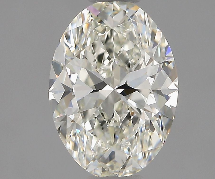 1.3 Carat Oval Natural Diamond with  Cut Diamond in 14KT  view 1
