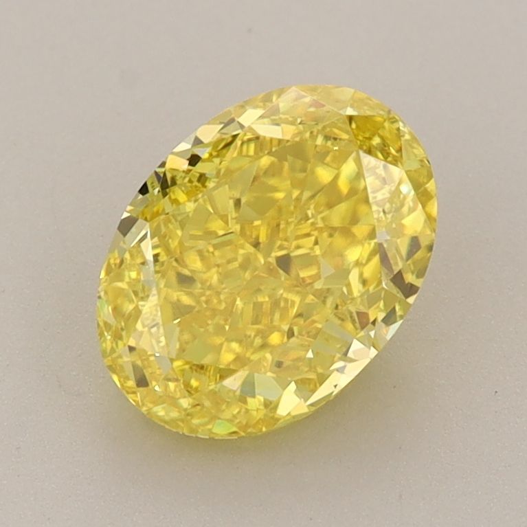 1.56 Carat Oval Lab Diamond with  Cut Diamond in 14KT  view 1
