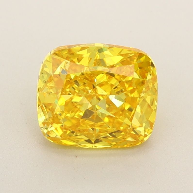 1.51 Carat Cushion Lab Diamond with  Cut Diamond in 14KT  view 1
