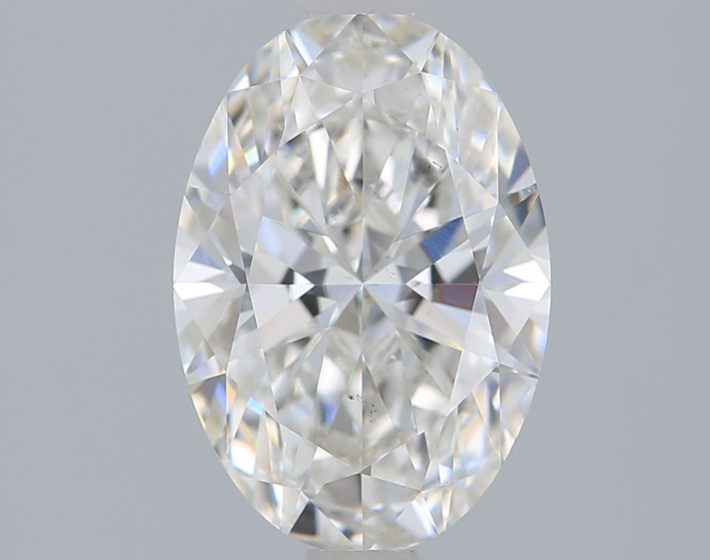 1.55 Carat Oval Lab Diamond with  Cut Diamond in 14KT  view 1
