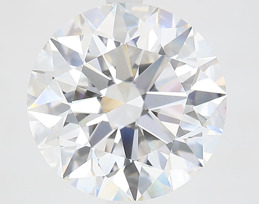 5.56 Carat Round Lab Diamond with  Cut Diamond in 14KT  view 1
