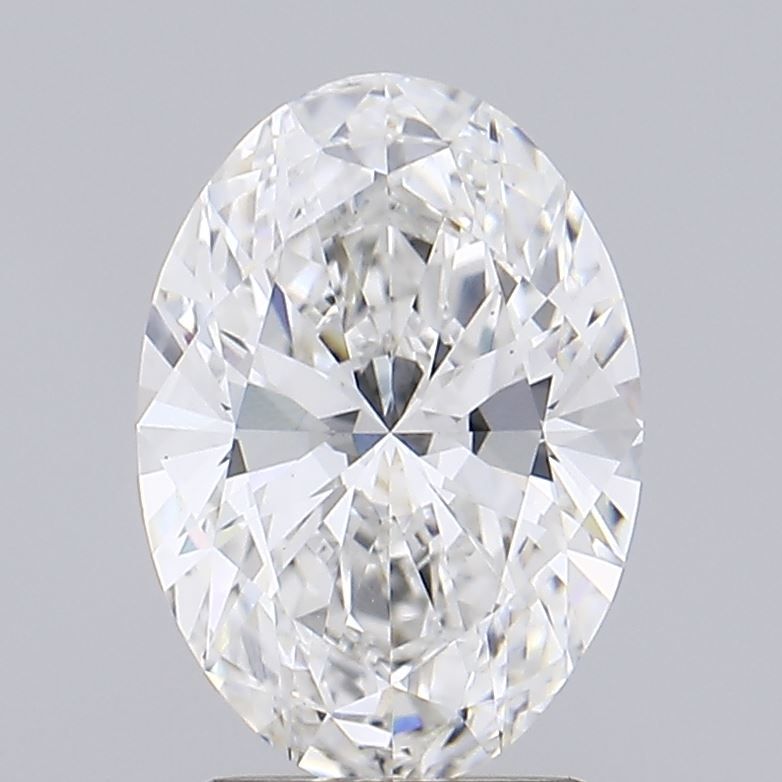 2.23 Carat Oval Lab Diamond with  Cut Diamond in 14KT  view 1

