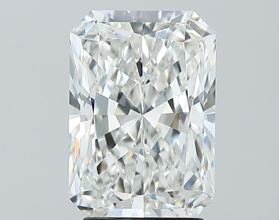 3.03 Carat Radiant Lab Diamond with  Cut Diamond in 14KT  view 1
