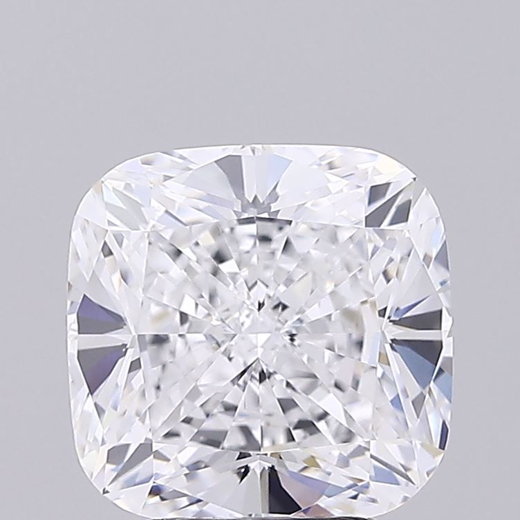4.01 Carat Cushion Lab Diamond with  Cut Diamond in 14KT  view 1
