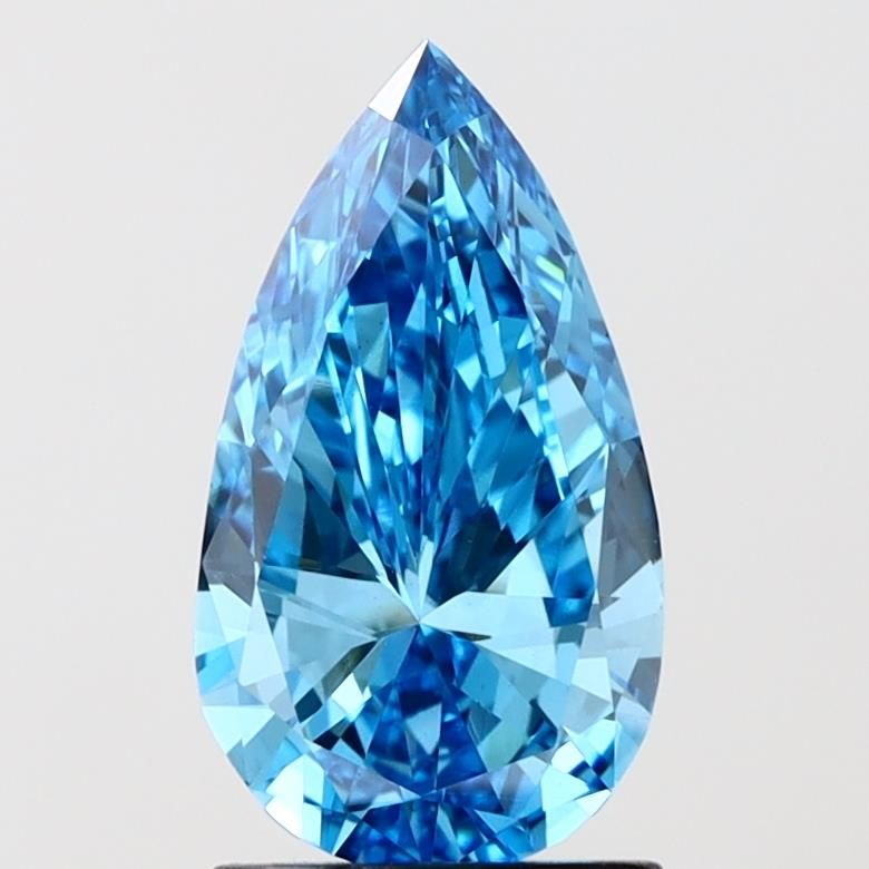 1.1 Carat Pear Lab Diamond with  Cut Diamond in 14KT  view 1

