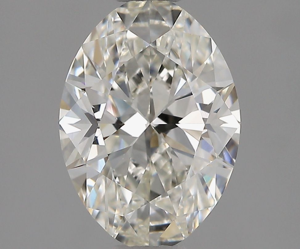 1.5 Carat Oval Natural Diamond with  Cut Diamond in 14KT  view 1
