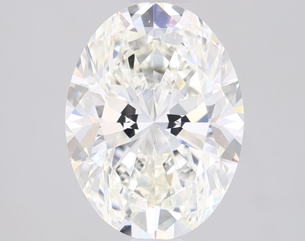 1.7 Carat Oval Natural Diamond with  Cut Diamond in 14KT  view 1

