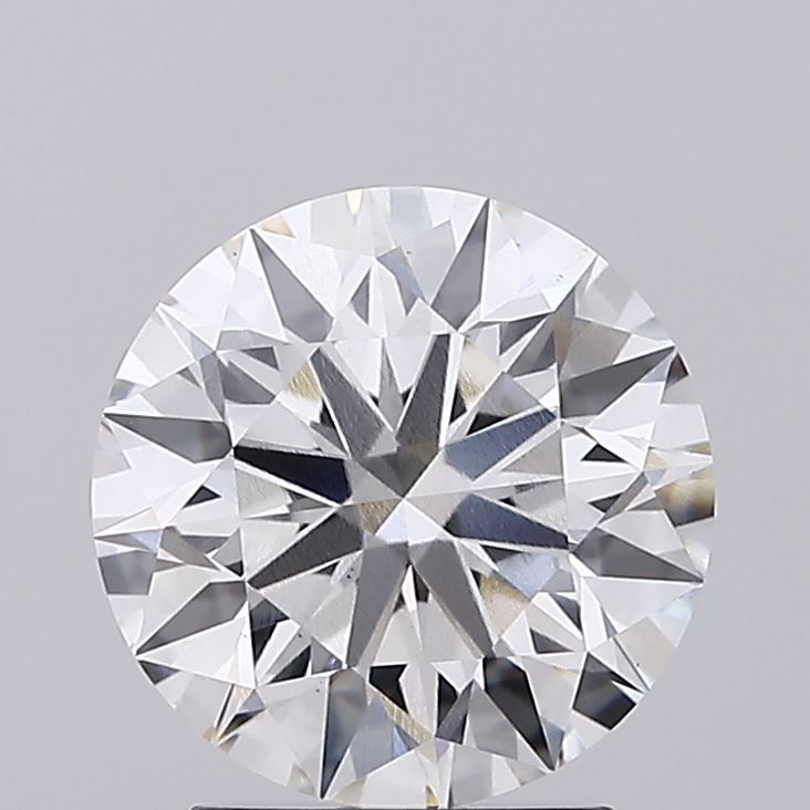 2.64 Carat Round Lab Diamond with  Cut Diamond in 14KT  view 1
