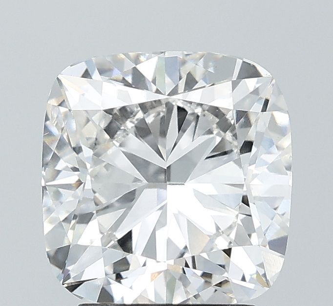 2.99 Carat Cushion Lab Diamond with  Cut Diamond in 14KT  view 1
