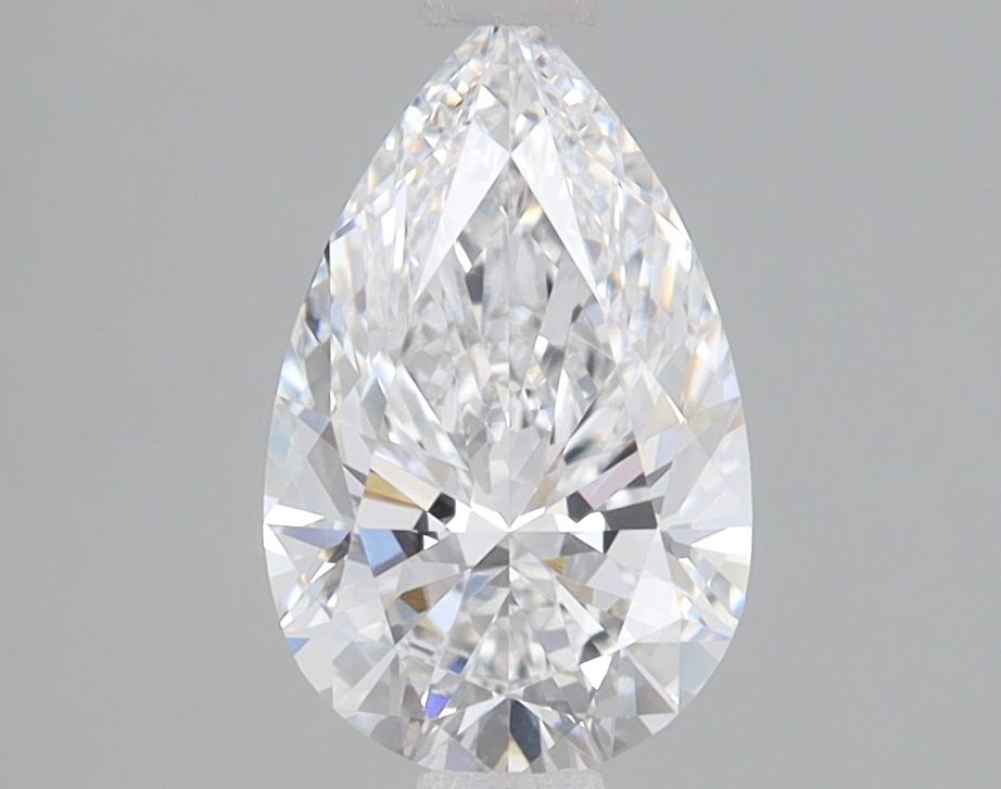 1.41 Carat Pear Lab Diamond with  Cut Diamond in 14KT  view 1
