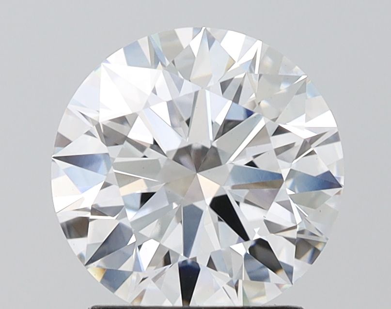 2.54 Carat Round Lab Diamond with  Cut Diamond in 14KT  view 1
