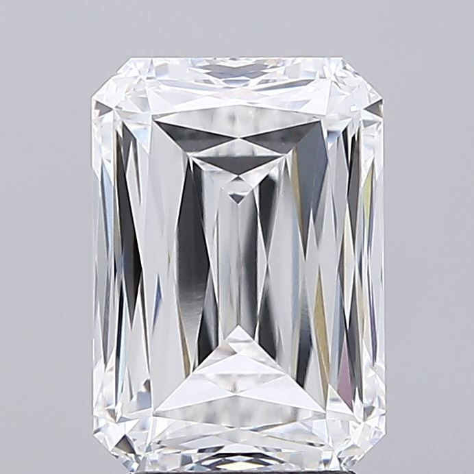 3.59 Carat Radiant Lab Diamond with  Cut Diamond in 14KT  view 1
