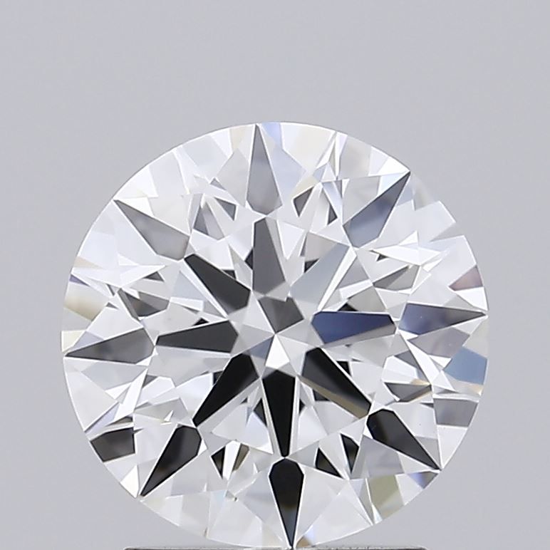 1.7 Carat Round Lab Diamond with  Cut Diamond in 14KT  view 1
