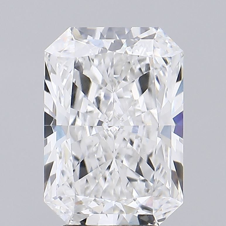 3.51 Carat Radiant Lab Diamond with  Cut Diamond in 14KT  view 1
