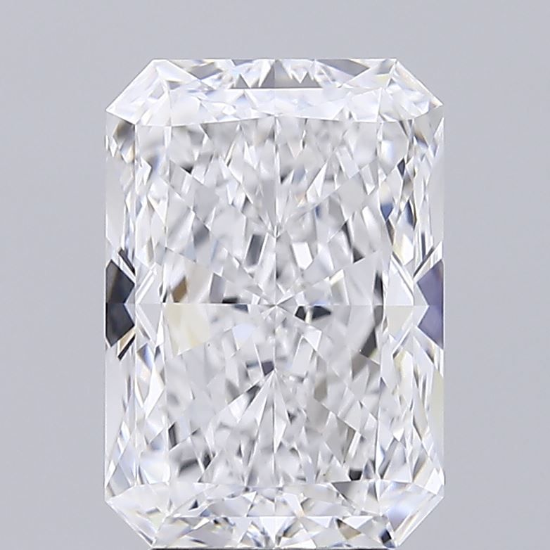 4.29 Carat Radiant Lab Diamond with  Cut Diamond in 14KT  view 1
