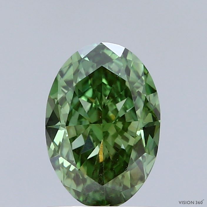 1.52 Carat Oval Lab Diamond with  Cut Diamond in 14KT  view 1
