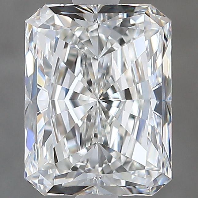 2.5 Carat Radiant Natural Diamond with  Cut Diamond in 14KT  view 1
