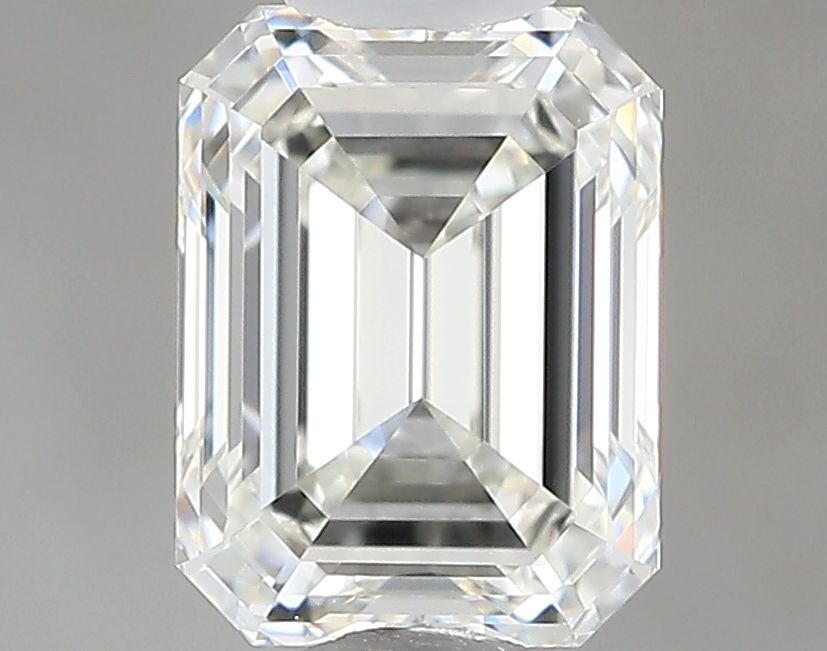 0.8 Carat Emerald Natural Diamond with  Cut Diamond in 14KT  view 1

