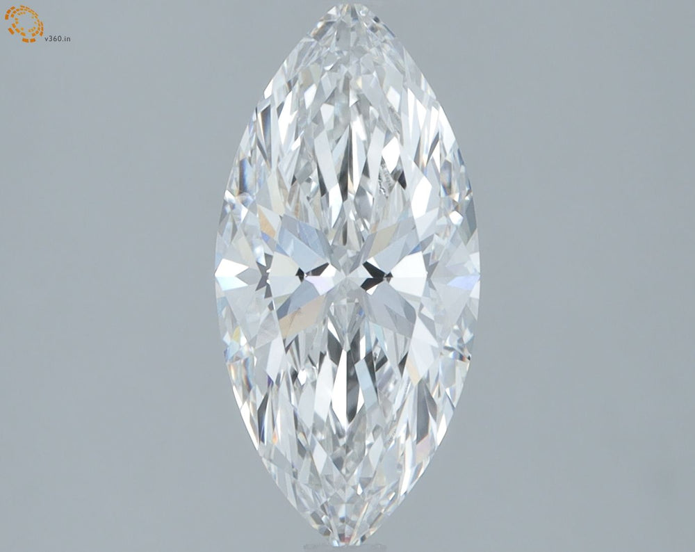 1.59 Carat Marquise Lab Diamond with  Cut Diamond in 14KT  view 1
