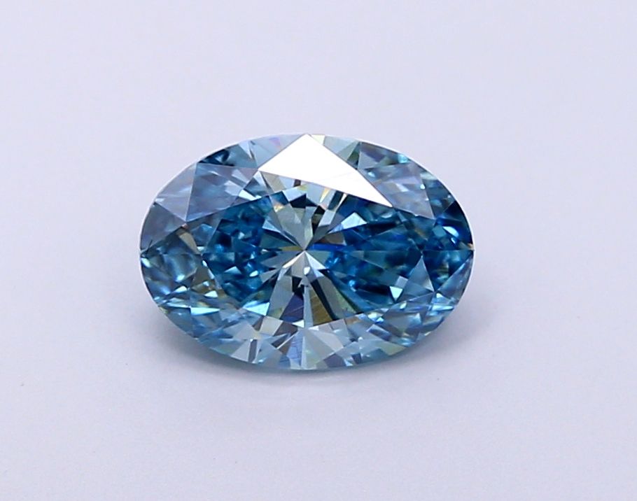 1.51 Carat Oval Lab Diamond with  Cut Diamond in 14KT  view 1
