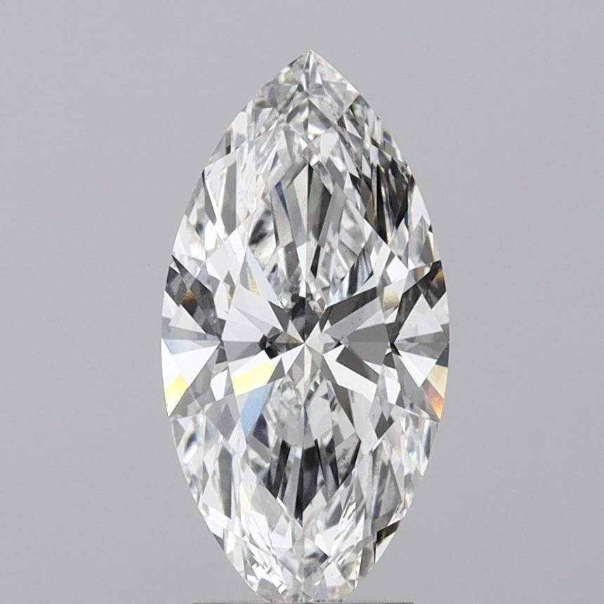 3.1 Carat Marquise Lab Diamond with  Cut Diamond in 14KT  view 1

