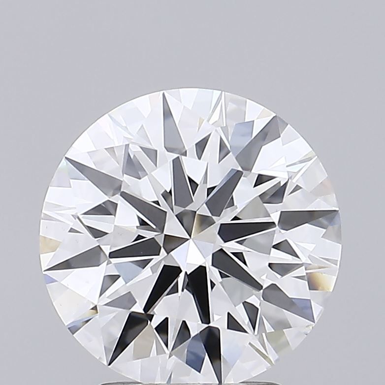 2.63 Carat Round Lab Diamond with  Cut Diamond in 14KT  view 1
