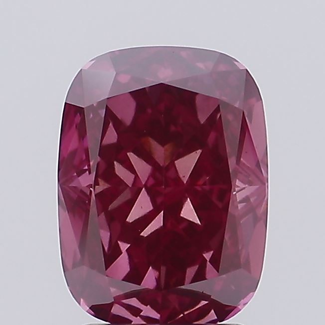 2.13 Carat Cushion Lab Diamond with  Cut Diamond in 14KT  view 1
