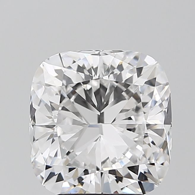 3.05 Carat Cushion Lab Diamond with  Cut Diamond in 14KT  view 1
