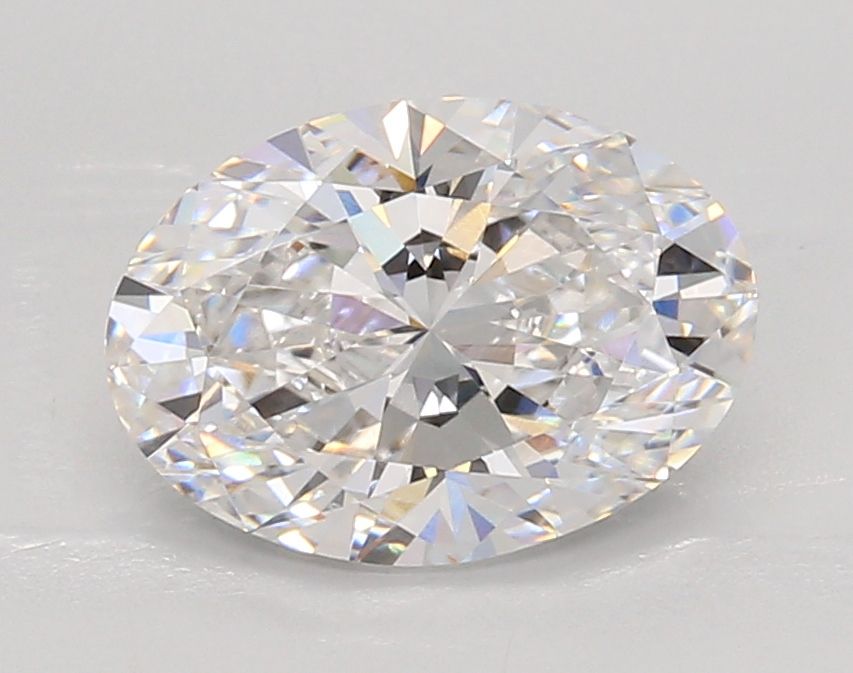 2.05 Carat Oval Lab Diamond with  Cut Diamond in 14KT  view 1
