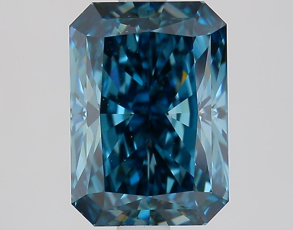 2.52 Carat Radiant Lab Diamond with  Cut Diamond in 14KT  view 1
