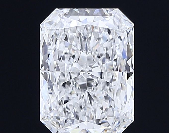 4.02 Carat Radiant Lab Diamond with  Cut Diamond in 14KT  view 1
