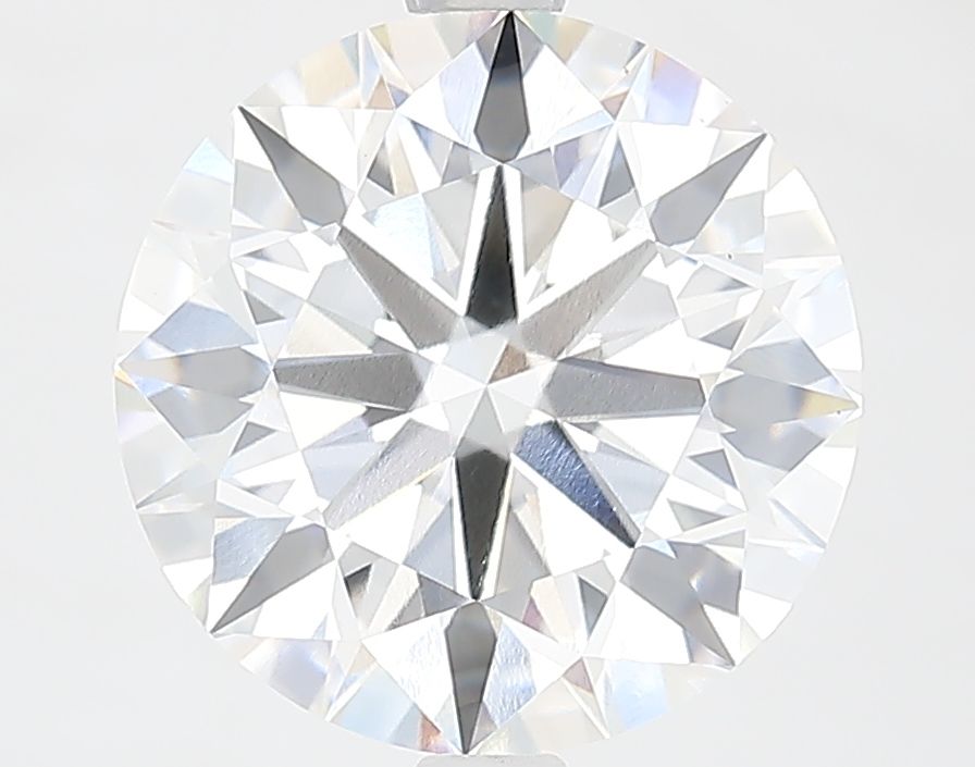4.0 Carat Round Lab Diamond with  Cut Diamond in 14KT  view 1
