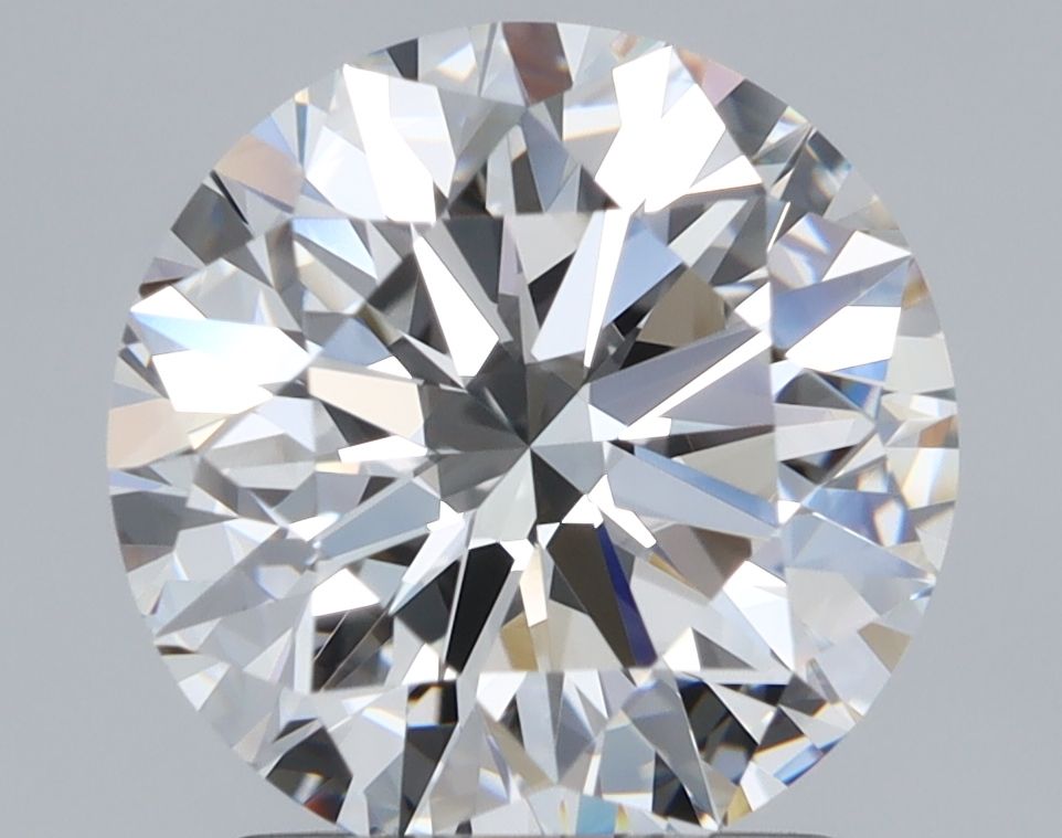 2.05 Carat Round Natural Diamond with  Cut Diamond in 14KT  view 1

