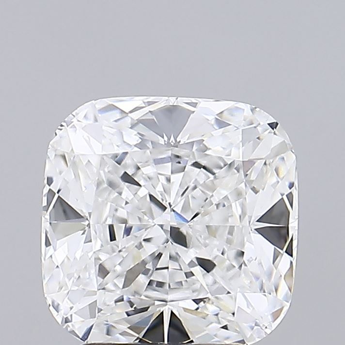 2.51 Carat Cushion Lab Diamond with  Cut Diamond in 14KT  view 1
